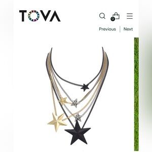 TOVA Brazil 6 Stars necklace
